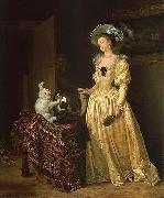 Jean Honore Fragonard Le chat angora France oil painting artist